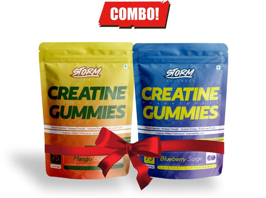 Storm Creatine Gummies — 100% Vegan | 3g Creatine | Combo Pack| Sugar-Free